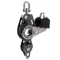Блок 60mm двушкивный (Fiddle) с направляющей скобой и стопором 29901639