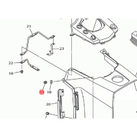 Гайка для снегоходов Yamaha 9570704300
