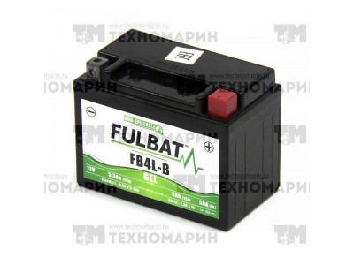 Аккумулятор гелевый FB4L-B (YB4L-B)