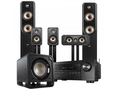 Домашний кинотеатр DENON AVRX1700HBKE2 Polk Signature2