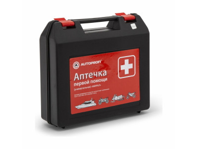 Аптечка первой помощи универсальная, пластиковый футляр