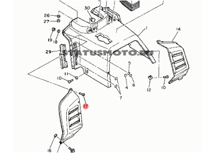 Винт для снегохода Yamaha 9870704016