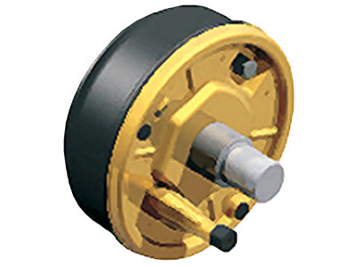 Knott - Барабан тормозной F300, 205х6, в сборе с цапфой, правый (6A2548.207)
