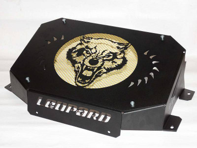 Вынос радиатора E6 с накладкой (волк). Yellow PRO (600 Leopard)