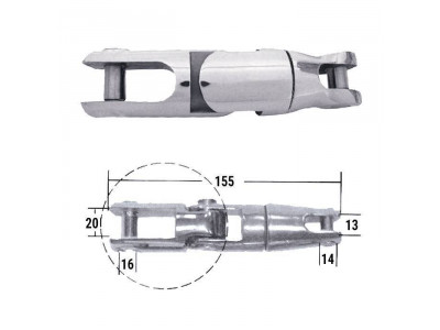 Вертлюг якорный 155х19мм