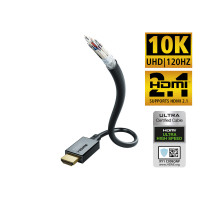 HDMI кабель INAKUSTIK Star HDMI 2.1, 1.0 m, 00324610