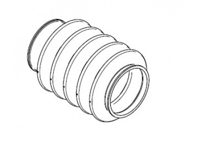 Knott - Пыльник резиновый, гофрированный, для МТН KFG 35 75х165 (6J1324.001)