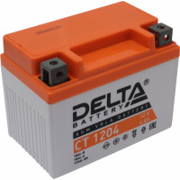 Аккумулятор для мототехники 12V 4Ah Delta CT 1204 (114x70x87)