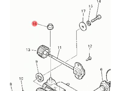 Втулка фары для снегоходов Yamaha 36Y843540000