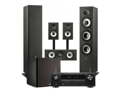 Домашний кинотеатр DENON AVRS660HBKE2 Polk Monitor1