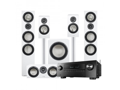 Домашний кинотеатр DENON AVRX2700HBKE2 Canton GLE White
