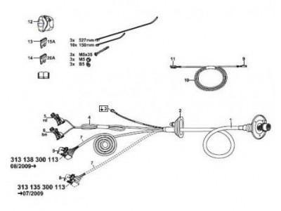 Гнездо муфты 13-pin Mercedes GL-Class X164 2006-2012, Mercedes W164 ML-Class 2006-2012, Mercedes R class W251 2006-2014