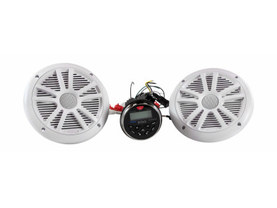 Аудиосистема BOSS AUDIO MCKGB350W.6 (магнитола+2 колонки) в катер