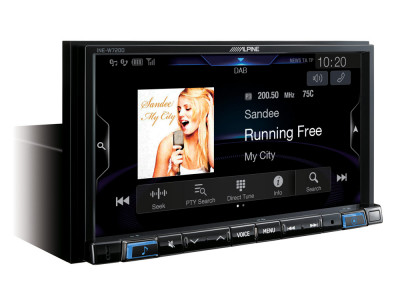 Автомобильный цифровой медиа-ресивер ALPINE INE-W720D