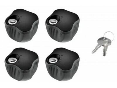 Thule Lockable Knob - 4 шт замки-барашки для запирания устанавливаемых сзади автомобиля креплений для велосипедов с держателями рамы, для запирания багажников на водостоки